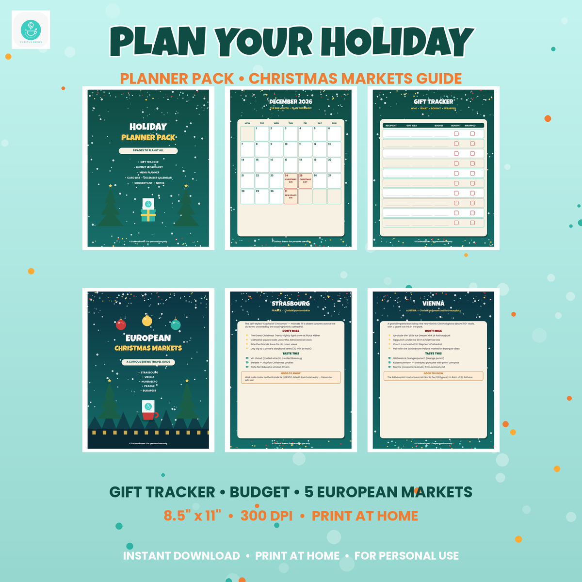 Ultimate Christmas Printable Bundle | 9 Packs, 71 Pages: Party Games, Cocoa Bar Kit, Advent Calendar, Wall Art & More | Instant Download