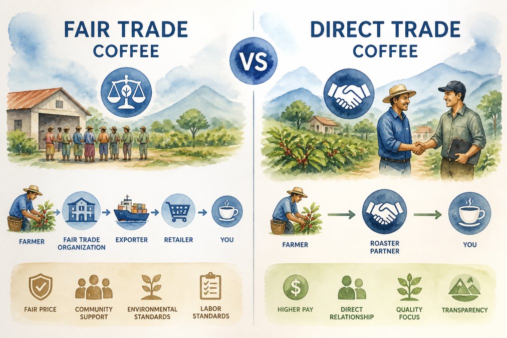 Fair Trade vs Direct Trade Coffee: Key Differences