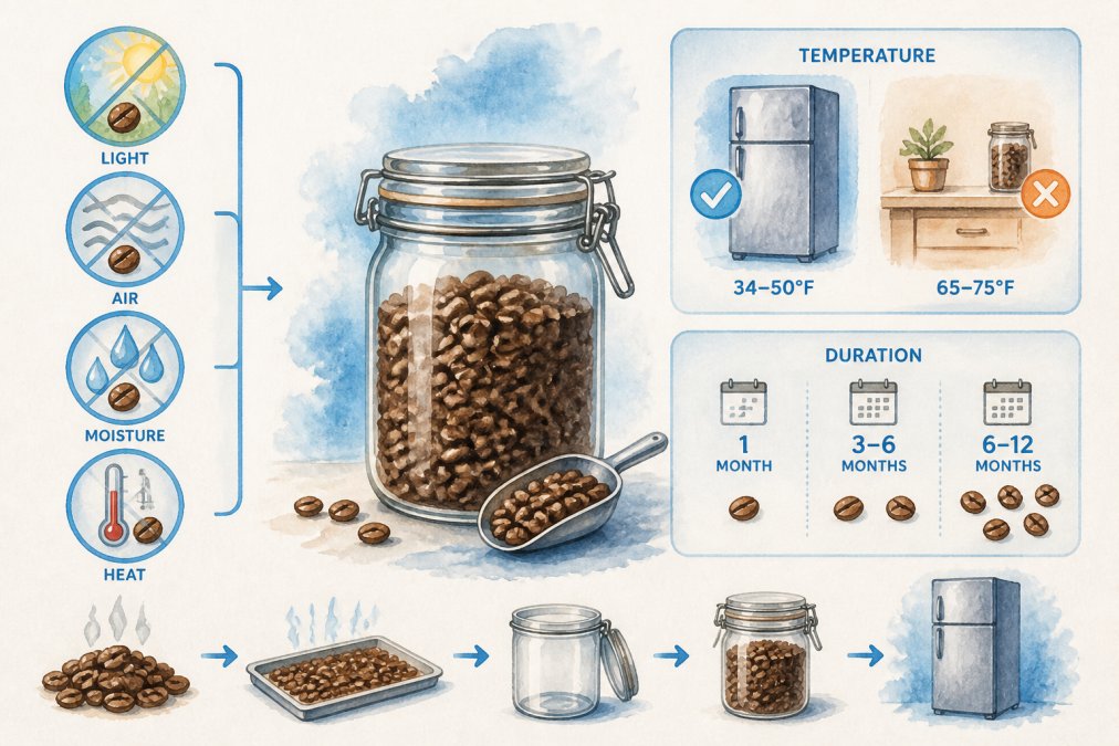 How to Store Fresh Roasted Coffee Beans Long Term