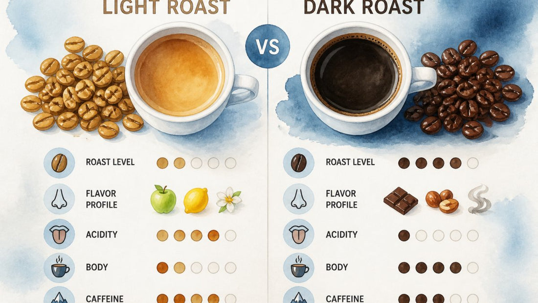 Light vs Dark Roast Coffee: Key Differences Explained