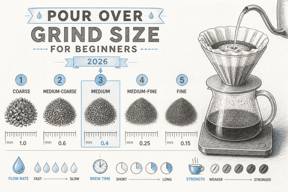 Pour Over Coffee Grind Size for Beginners: 2026 Guide