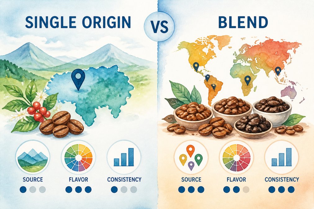 Single Origin vs Blend Coffee: A Complete Comparison