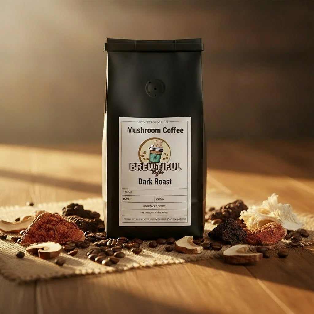 Coffee with Mushrooms Dark Roast